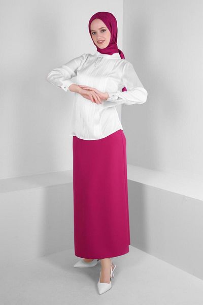 Alvina تنورة مستقيمة بحزام 60408