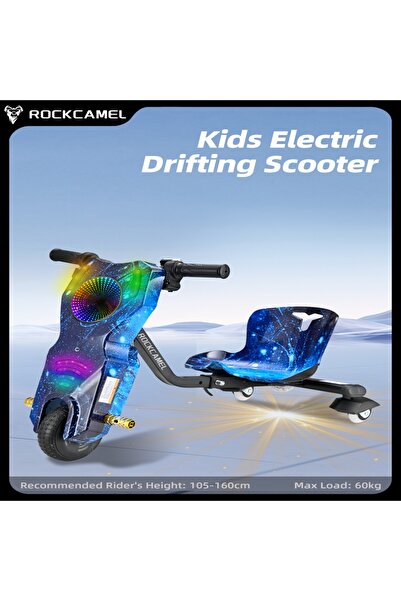 ROCKCAMEL 36V High-Power 360°Children/Adult Electric Drifting Scooter-Adjustable