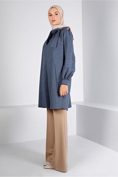 Alvina COTTON TUNIC WITH TIE DETAIL 42259