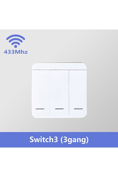 Choice 3gang switch RF 433 MHz Smart Switch Mini DIY Wireless Remote Control Light Relay Receiver 1/2/3 Gan