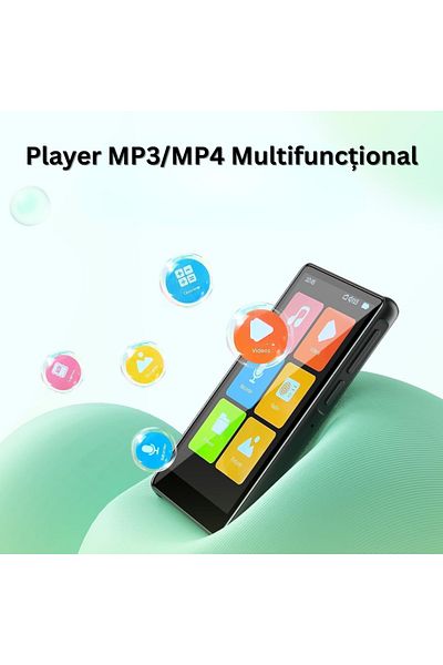 Velixo Mp3/mp4 Player, 4" Touchscreen, 80gb 128gb, Bluetooth 5.0, Hifi, Fm, E-book, Recorder, Usb-c