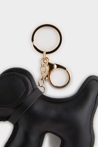 DeFacto Women's Black Dog Charm Keychain E9710Axns