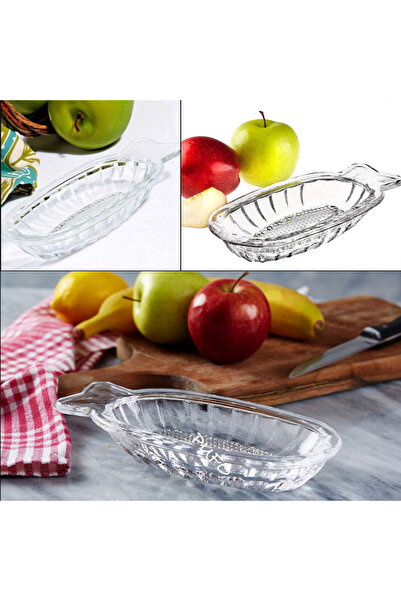 PUFO Baby glass grater for fruits, vegetables, ideal for baby food, 20 cm, transparent