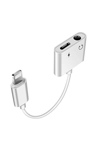Winex Mobile Winex 2in1 Lightning to 3.5mm+Lightning Şarj Adaptör Dönüştürücü