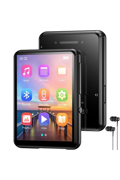 Velixo Mp3 Player 2.4" Touchscreen, Bluetooth 5.3, 128gb, Hifi, Fm Radio, Voice Recorder, E-book, Alarm