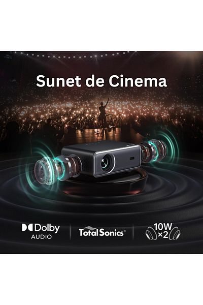 Velixo 1080p Full Hd Projector, Wifi 5g, Bluetooth 5.2, 27000 Lumens, Dolby Audio, Autofocus, 4k Support