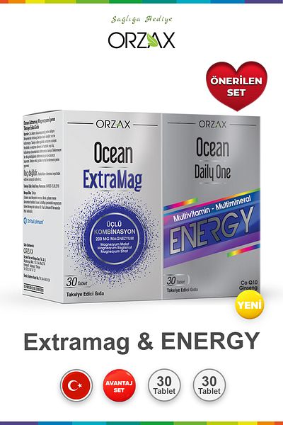 Ocean Extramag 30 Tablets & Ocean Daily One Energy 30 Tablets