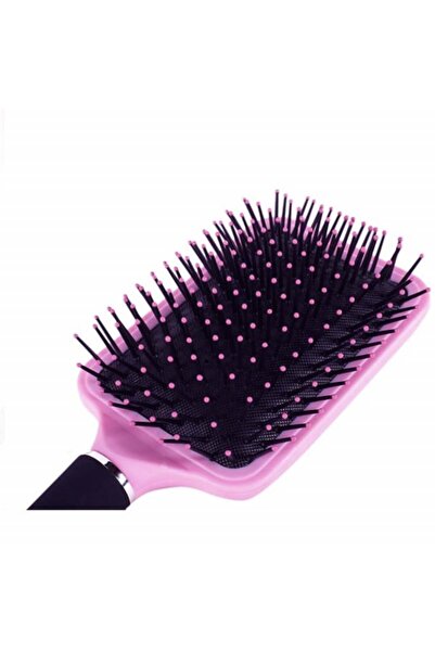 PUFO Square hairbrush, pink with black dots, Pufo, 26 cm