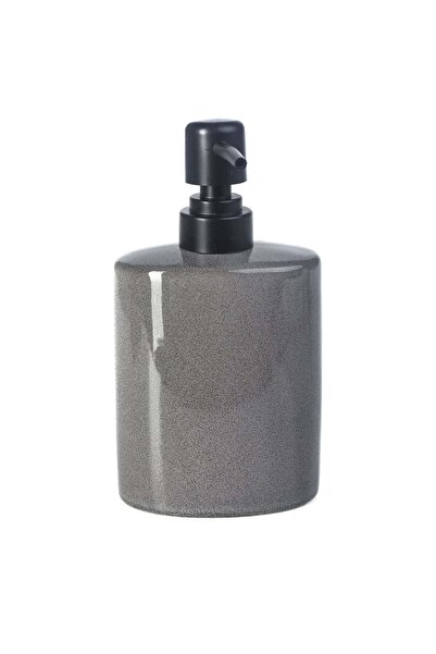 PUFO Brilliant ceramic liquid soap dispenser, 18 cm, gray