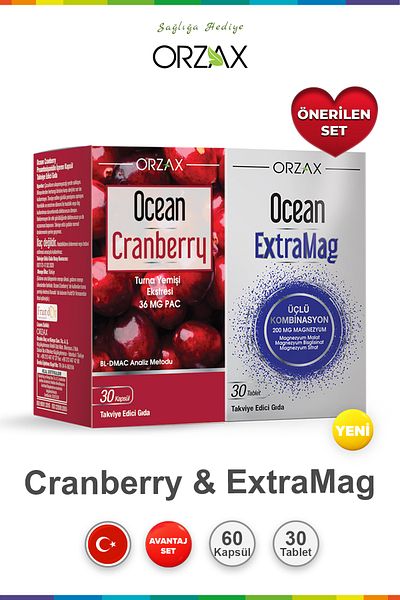 Ocean Cranberry 36 Mg Pac 30 Tablets & Ocean Extramag 30 Tablets