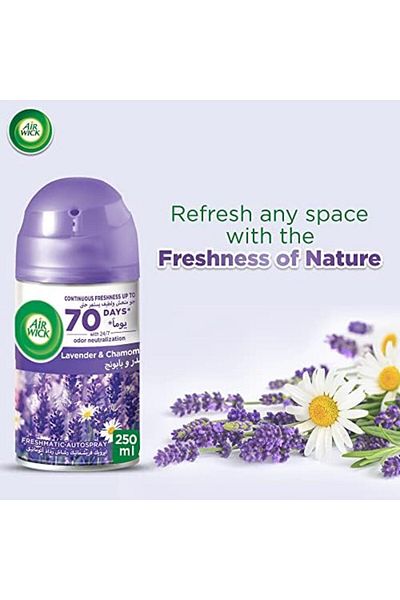 Air Wick Freshmatic Refill 250ml - Lavender & Chamomile Automatic Spray for Calming Room Freshness