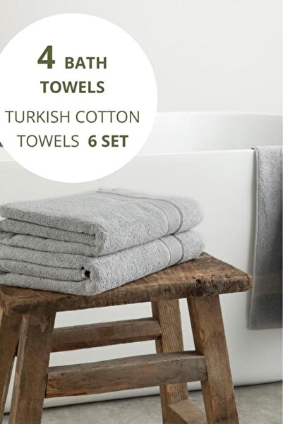 HOME ESSENTIALS Набір з 4 рушників, 100% бавовна, рушник для гостей, преміум-клас, 600 г/м², найвища м'якість, дуже швидке висихання