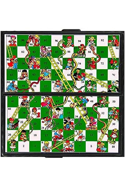 Generic Rubik Snakes and Ladder, Magnetic Folding Design and Light Weight Snake and Ladders Board Game for K