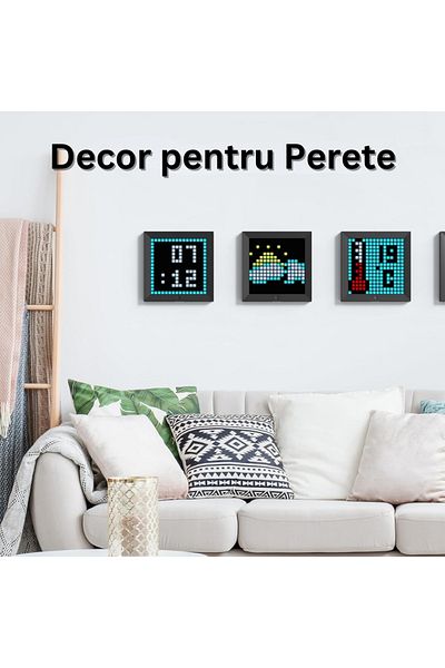Velixo Pixel Art Digital Photo Frame, Wifi, 7.18 Inch, 16 X 16 Pixels, 256 Rgb,notifications,clock,calendar