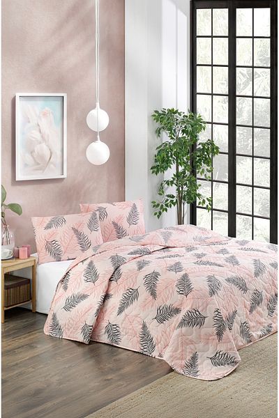 MARLA HOME طقم مفرش سرير مزدوج | 200x220 سم | 2 غطاء وسادة | بطانية متعددة الأغراض | من القطن