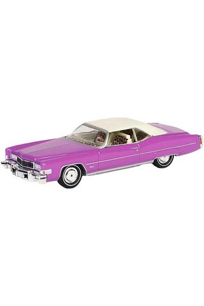 TOYFEST Greenlight 1/64 Hollywood Series 41- Clarence and Alabama 1974 Cadillac Eldorado Convertible (Top up