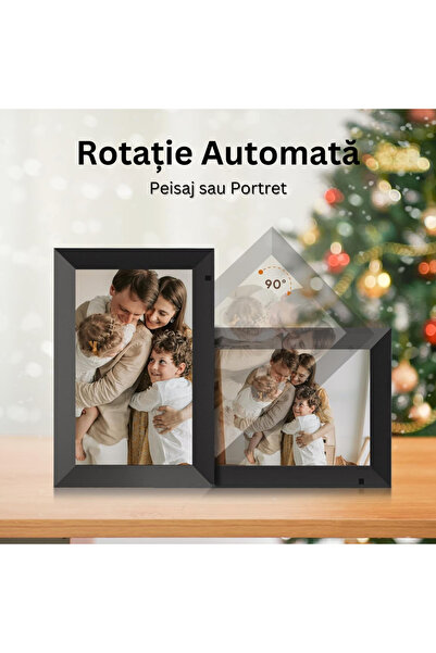 Velixo Ramă foto digitală WiFi 10.1", 32GB, 1GB RAM, ecran tactil, 1080P, IPS HD 1280x800, difuzoare duale de 2W