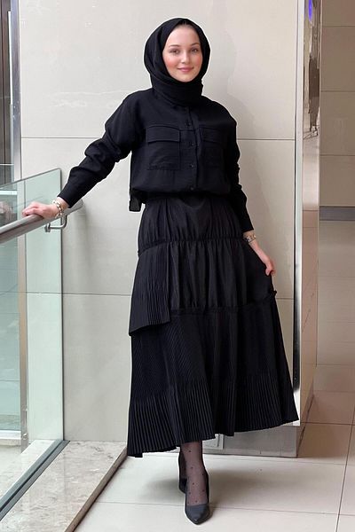 Ghisa Ceremony Dubai Pleated Gypsy Skirt