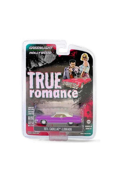 TOYFEST Greenlight 1/64 Hollywood Series 41- Clarence and Alabama 1974 Cadillac Eldorado Convertible (Top up