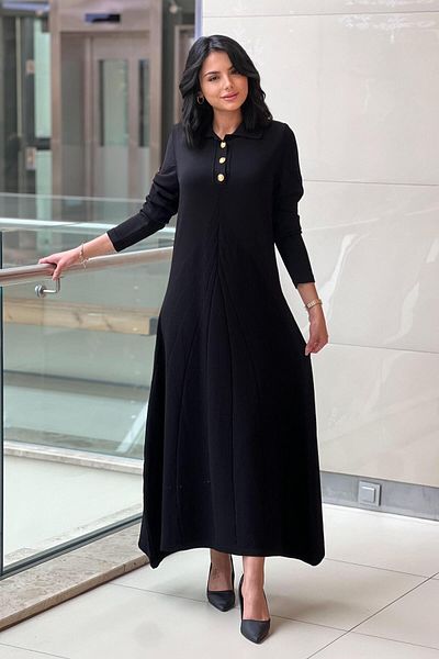 Nuss Mercerized Bell Dress with Knitting Technique
