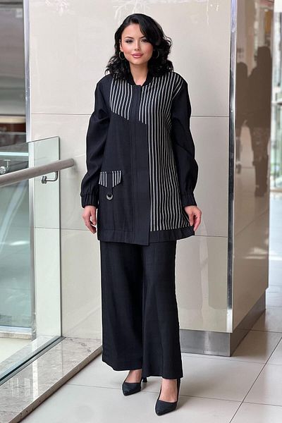 Nuss Strip Jacket Set