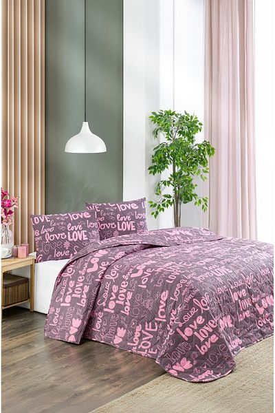 MARLA HOME Double Pique Bed Cover Set | 200X220Cm | 2 Pillow Cases | Multi-Purpose Blanket | Cotton