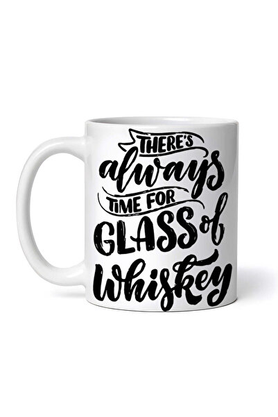 OEM Cană albă personalizată, Întotdeauna e timp pentru un pahar de whisky, IN...