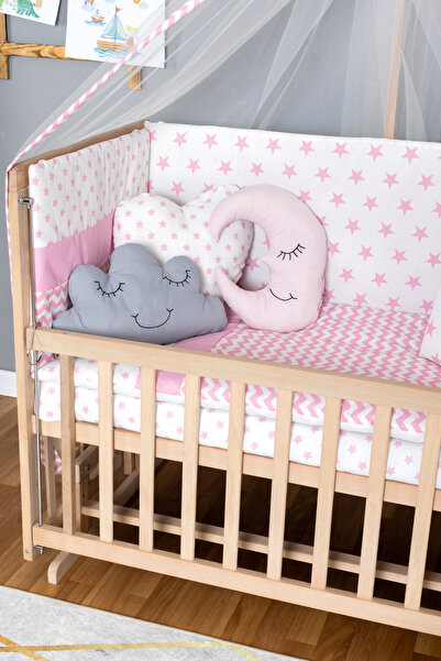 Carino Wins Ahşap Beşik Anne Yanı Yeni Doğan Asya Organik Bebek Beşiği PEMPE ...