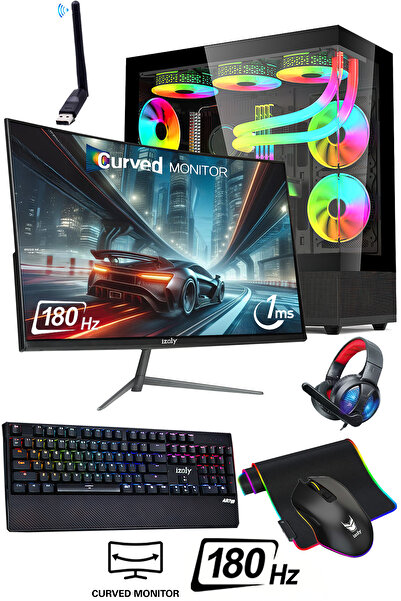 IZOLY Nightcity I7 12700f 32gb Ddr4 1tb Nvme Rtx4060 8gb 24" 180hz 240mm Soğutma Oyuncu Bilgisayarı