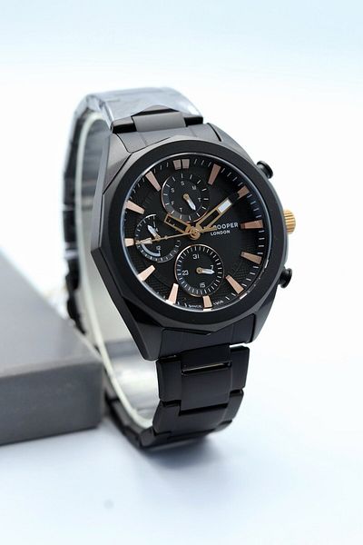 Lee Cooper Black Steel Cord Men's Wrist Watch Asw123-I1874Lc