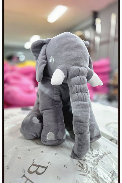 Halley Peluş Oyuncak Gray Pof Sleeping Friend Elephant 65 Cm