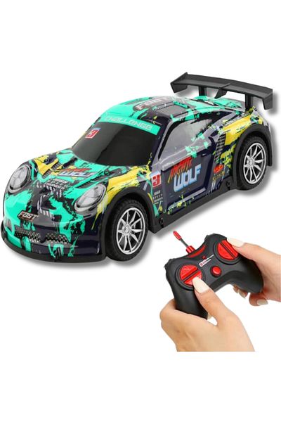 Velixo Rc Racing Car, Light Effects, Durable Tires, 2.4ghz Remote, Rechargeable Battery Included