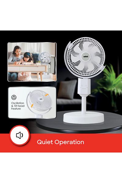 Sanford Sanford 10-inch Multifunctional Rechargeable Electric Fan