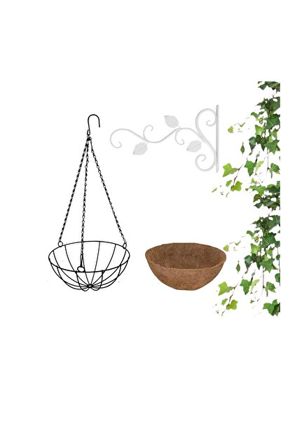 BGA bahçe balkon dekoratif sepet saksı ve metal saksı askısı iç,dış mekan bit...
