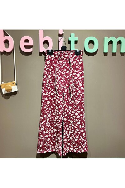 bebitomkids Kız 4-11 Yaş Bürümcük Kumaş Ayrobin Alt
