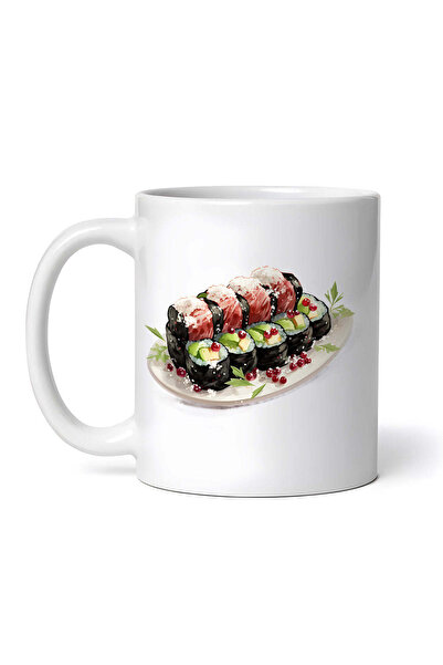 OEM Cană albă personalizată, Sushi, INOVATIX®. 330ml