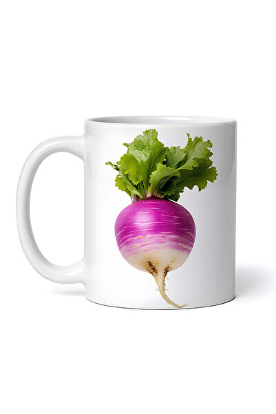 OEM Cană albă personalizată, Ridiche, INOVATIX®. 330ml