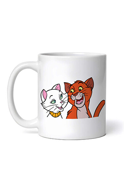 OEM Cană albă personalizată, Pisicile Aristocrate, Ducesa și Thomas O'Malley,...