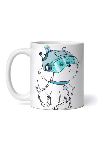 OEM Cană albă personalizată, Rick and Morty Snuffles, INOVATIX®. 330 ml