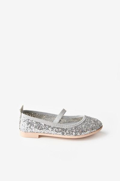 Le Mabelle Silver Sequined Girl's Ballerina Ballet