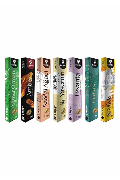 ENJOY SHOP Tütsü 7 Paket 140 Çubuk Tütsü Toplam