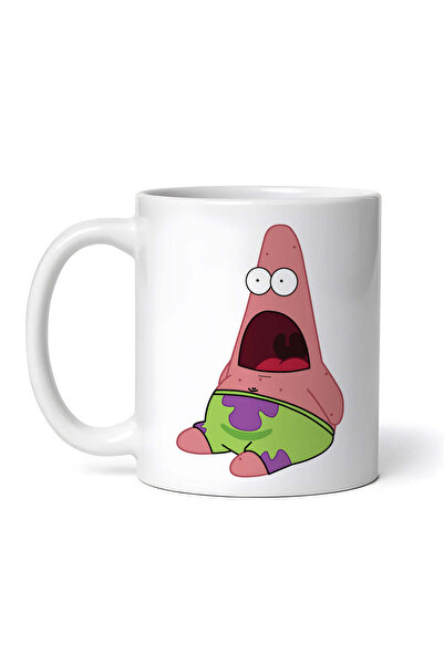 OEM Cană albă personalizată, Patrick meme surprins, Inovatix®. 330ml