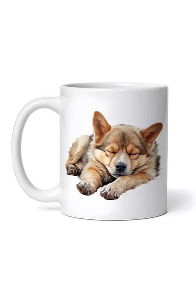 OEM Cană albă personalizată, Vallhund suedez, Inovatix®. 330 ml