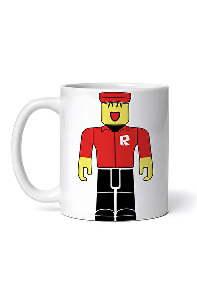 OEM Cană albă personalizată, Roblox Pizza Guy, INOVATIX®. 330 ml