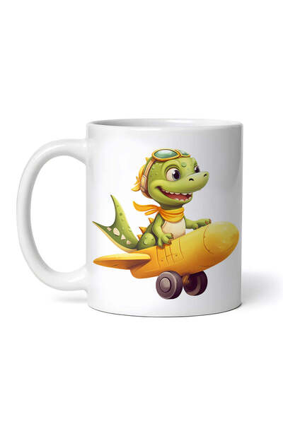 OEM Cană albă personalizată, Magma Dinosaur Baby, INOVATIX®. 330ml