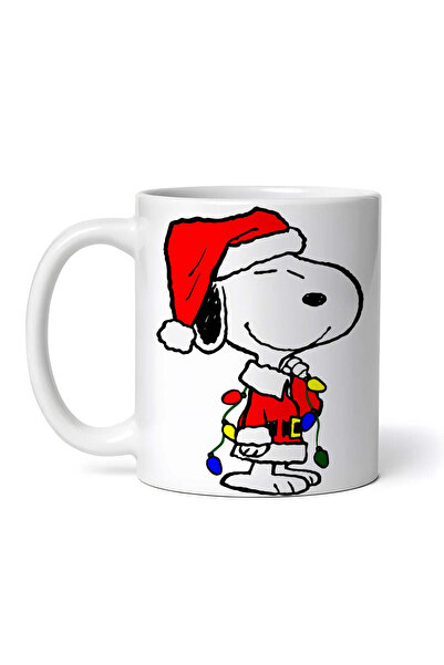 OEM Cană albă personalizată, Snoopy Christmas, INOVATIX®. 330 ml