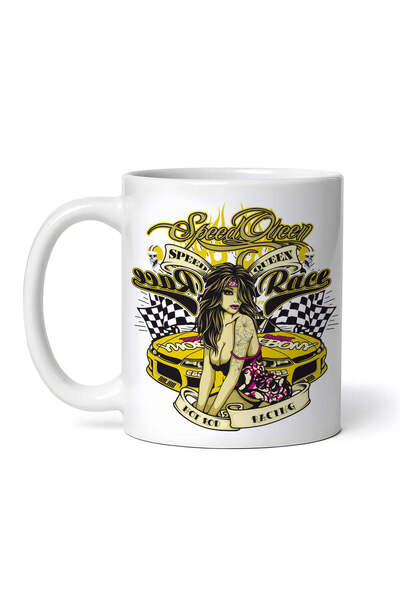 OEM Εξατομικευμένη Λευκή Κούπα, Speed ​​Queen, Inovatix®. 330 ml