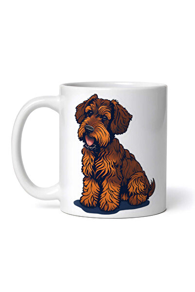 OEM Εξατομικευμένη Λευκή Κούπα, Fluffy Terrier, Inovatix®. 330ml