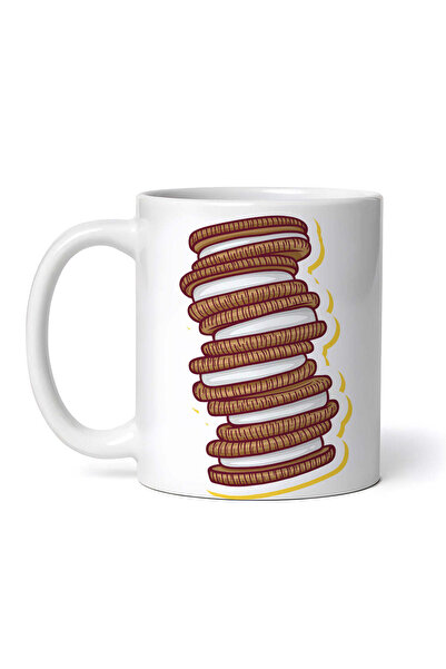 OEM Cană albă personalizată, tort tip sandwich, INOVATIX®. 330ml