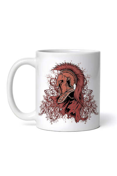 OEM Cană albă personalizată, Spartan Roman, INOVATIX®. 330ml